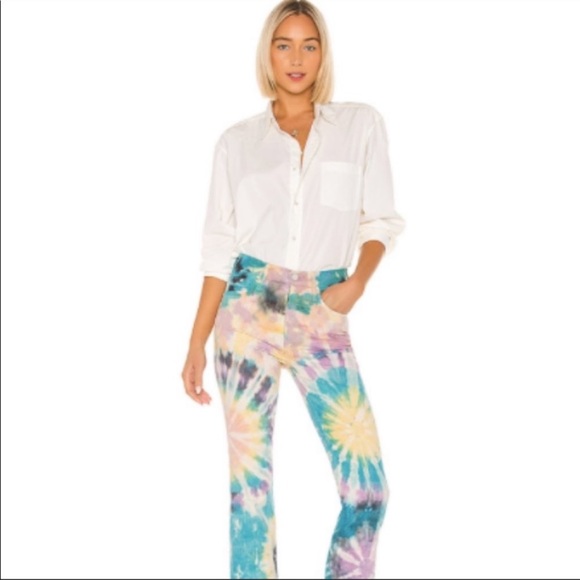 Mother Superior The Tripper Tie Dye High Rise Jeans - Picture 2 of 13
